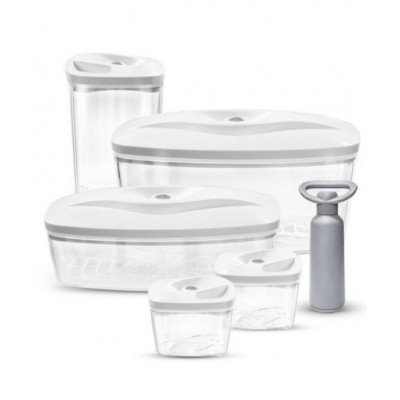 Вакуумні контейнери DAFI VACUUM SET 5 White